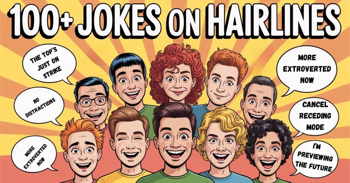Read more about the article 100+ Jokes on Hairlines That’ll Recede Your Stress