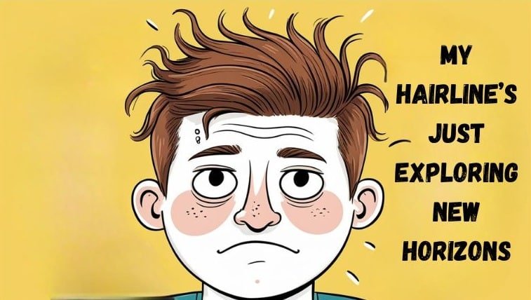 Puns for Those in the Hairline Denial Phase.....Jokes on Hairlines