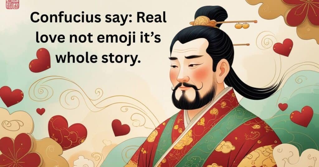 Confucius Say in Love, Prepare for Puzzle...confucius sayings jokes