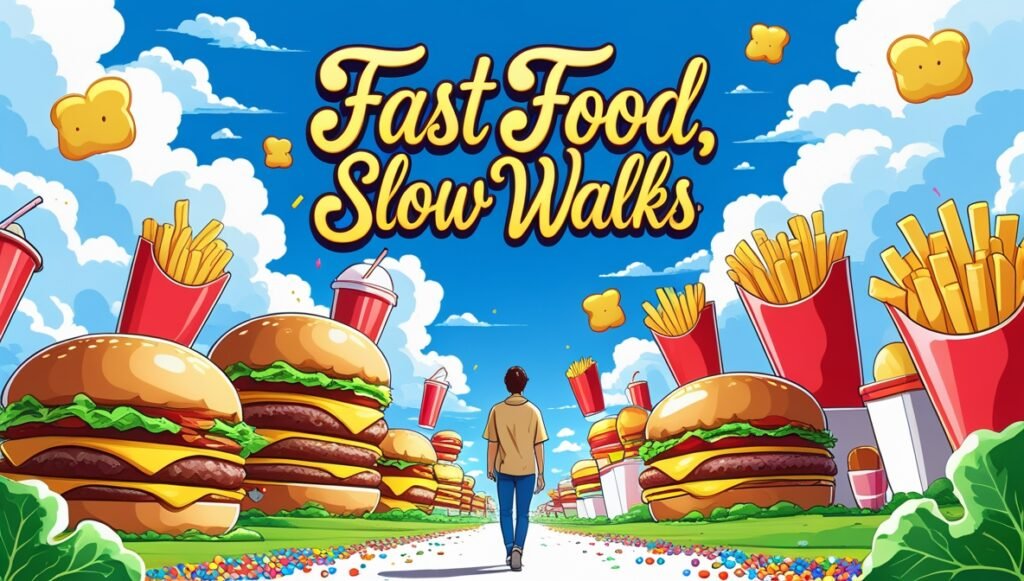 Fast Food, Slow Walks....Fat Puns
