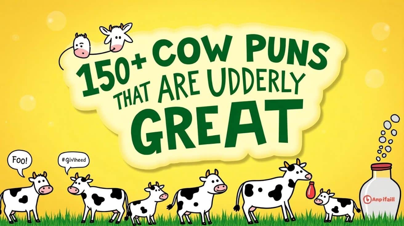 Read more about the article 150+ Cow Puns That Are Udderly Great